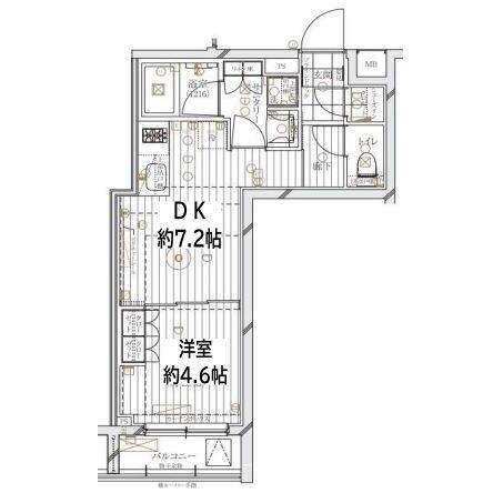 REGALIZ文京大塚（レガリス文京大塚） 202号室 間取り図