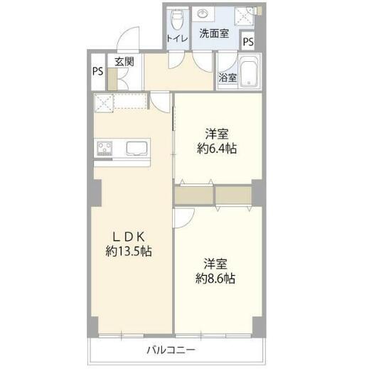 藤和湯島コープ 4F 間取り図