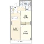 藤和湯島コープ 4F 間取り図