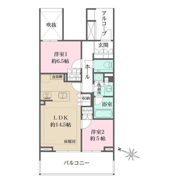 本郷パークハウス　ザ・プレミアフォート 1014号室 間取り図