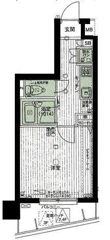 パークウェル文京千石 4F 間取り図