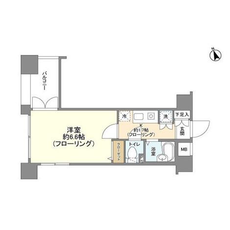 プレール文京WEST 304号室 間取り図
