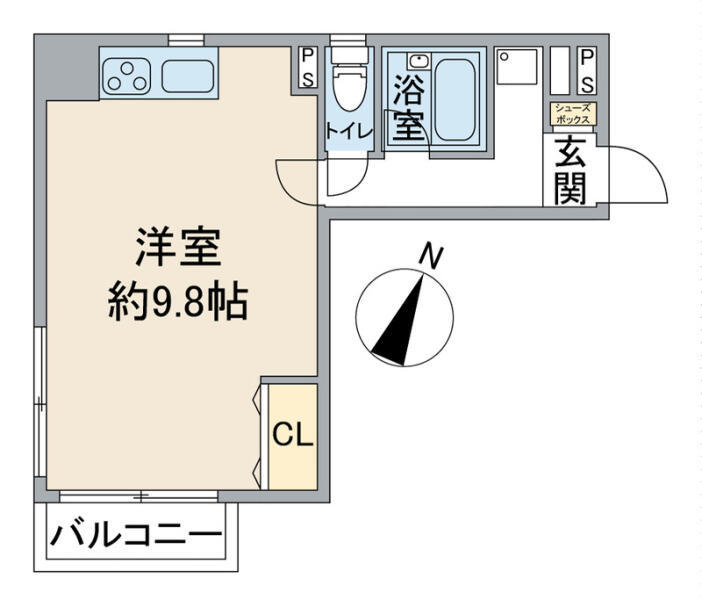 フロレスタOKADAYA 301号室 間取り図