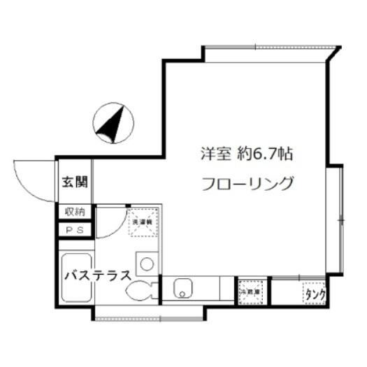 Seirios白山 201号室 間取り図