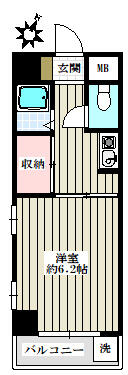 民由社ビル 402号室 間取り図