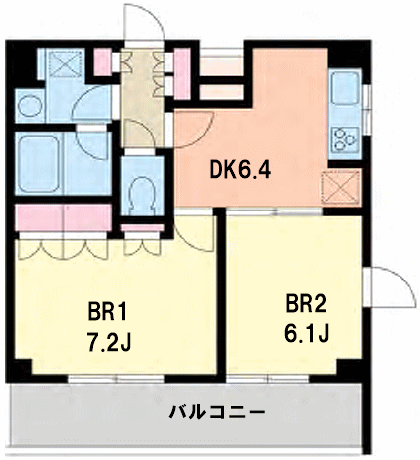 エスティメゾン千石 503号室 間取り図