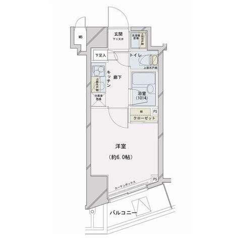 コンシェリア文京根津 405号室 間取り図