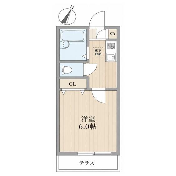 セシリア 102号室 間取り図