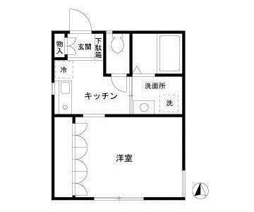 エスプワール千駄木 101号室 間取り図