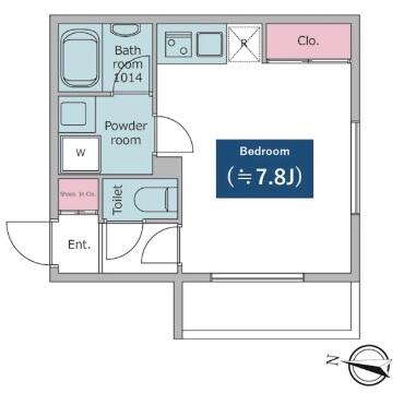 レジディア文京小石川 203号室 間取り図