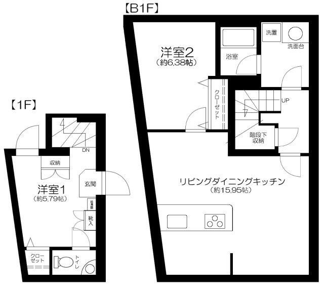 Apartment小石川後楽園 102号室 間取り図
