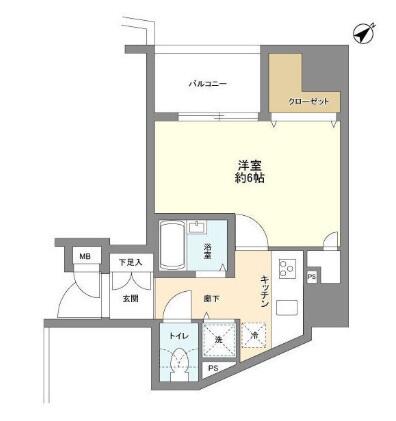 ステージファースト白山 804号室 間取り図