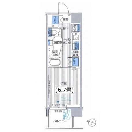 レーヴマニフィック本郷 302号室 間取り図