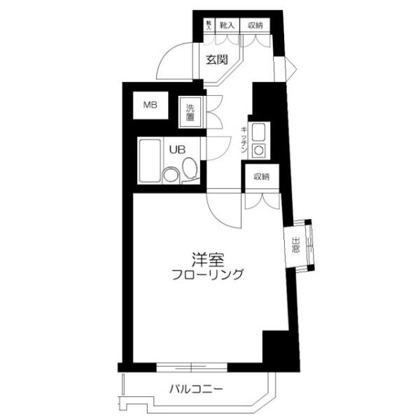 ライオンズマンション白山駅前 906号室 間取り図