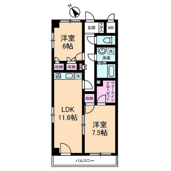 ゾアール茗荷谷 101号室 間取り図